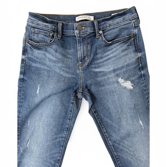 Banana Republic Women's Blue Straight Leg Jeans - Picture 3 of 12